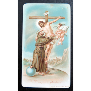 IMAGE PIEUSE : Saint François D'Assise 6,9 x 12 cm