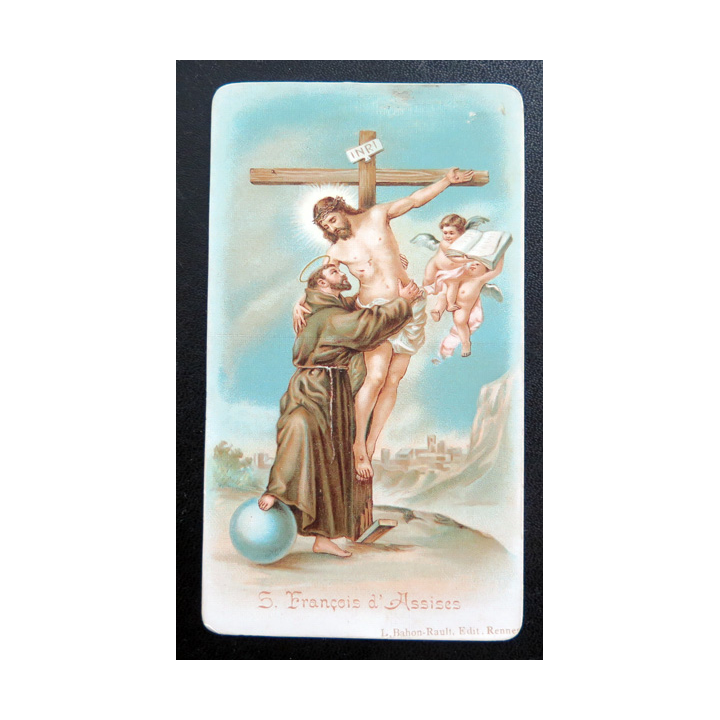IMAGE PIEUSE : Saint François D'Assise 6,9 x 12 cm