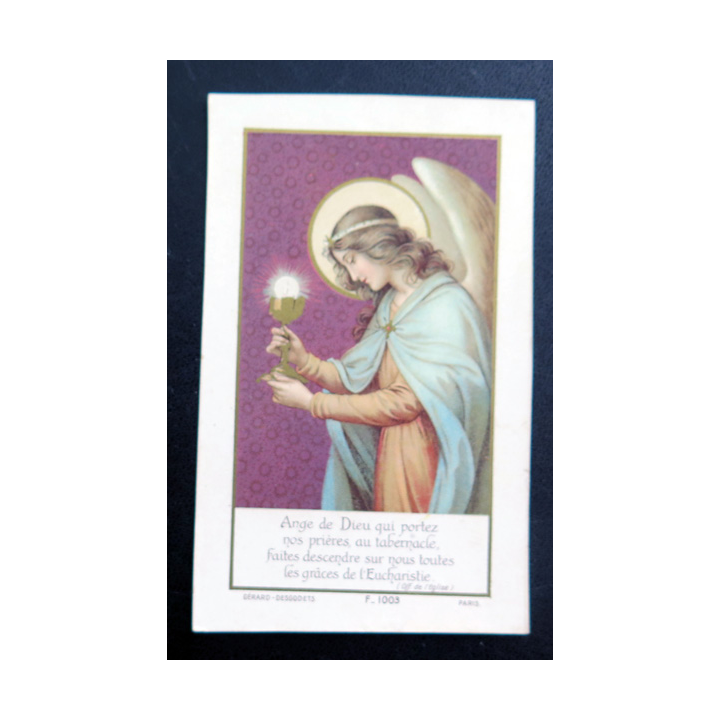 IMAGE PIEUSE : Ange de Dieu ... 6,8 x 11 cm