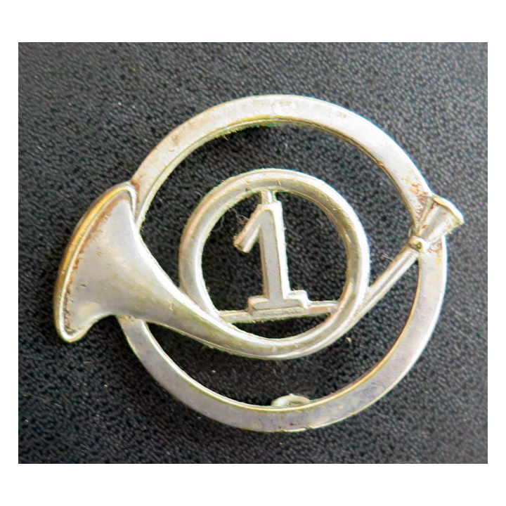 1° RCH : insigne de béret du 1° régiment de chasseurs Drago Paris