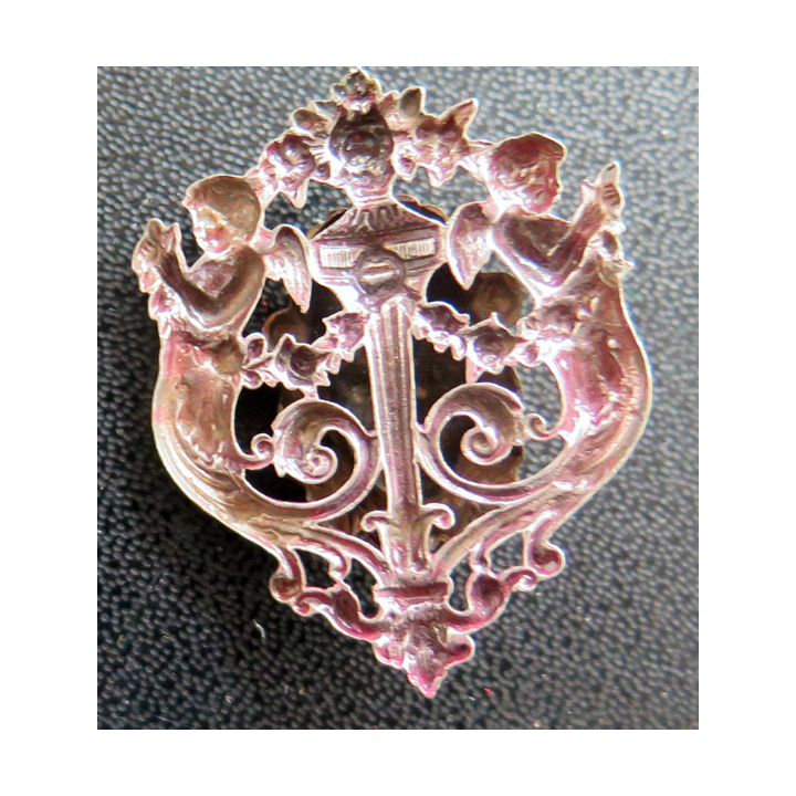 Broche ? tête de femme 3 x 3,5 cm sans attache