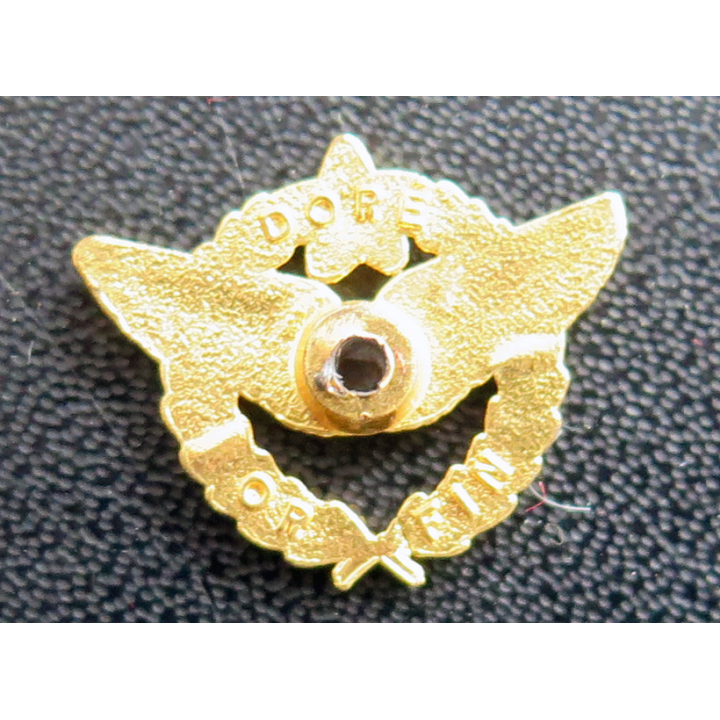 Pin's de pilote d'aviation doré à l'or fin sans attache