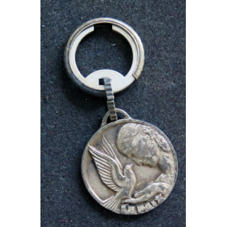 Porte clefs Vintage des années 1950-1960 :  Porte Clefs La Paix