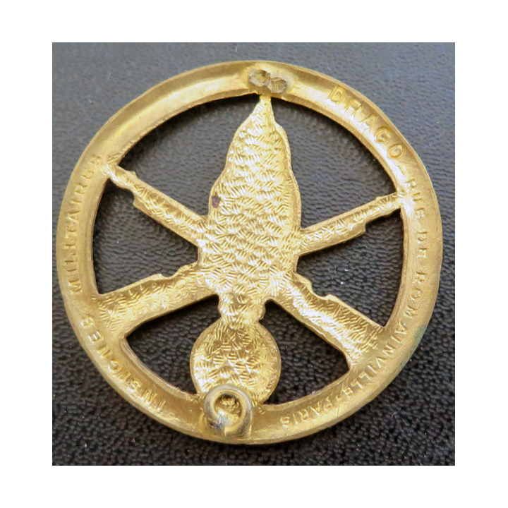 INFANTERIE : Insigne de béret de l'infanterie de fabrication Drago Romainville