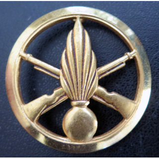 INFANTERIE : Insigne de béret de l'infanterie de fabrication Drago Romainville