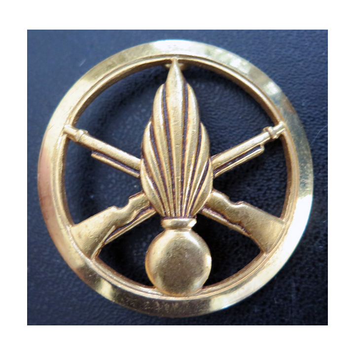 INFANTERIE : Insigne de béret de l'infanterie de fabrication Drago Romainville