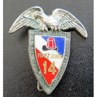 14° RCPS : insigne  du 14° régiment de chasseurs parachutiste de soutien Delsart