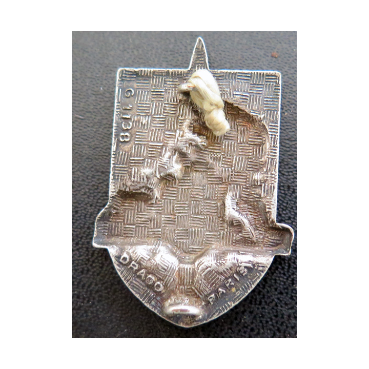 51° RI : insigne du 51° régiment d'infanterie Drago  Paris G. 1138 en émail