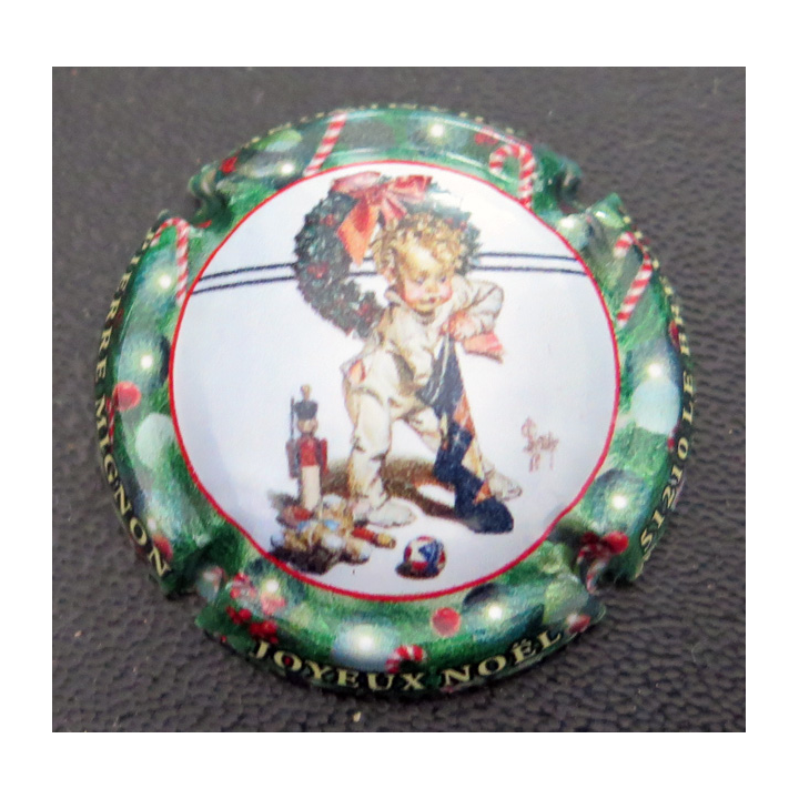 Capsule Muselet de bouteille de champagne MIGNON Pierre n° A16f Joyeux Noël
