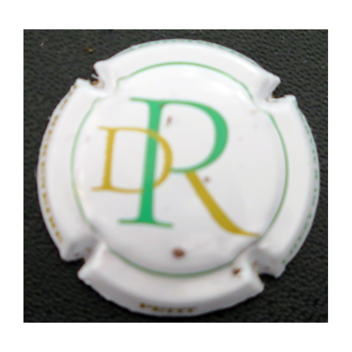 Capsule Muselet de bouteille de champagne DE REKENEIRE-PETIT n°3 Blanc, vert et or