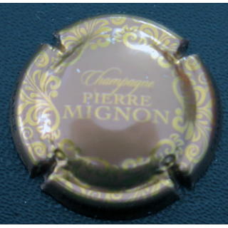 Capsule Muselet de bouteille de champagne MIGNON Pierre n° 278e marron métallisé