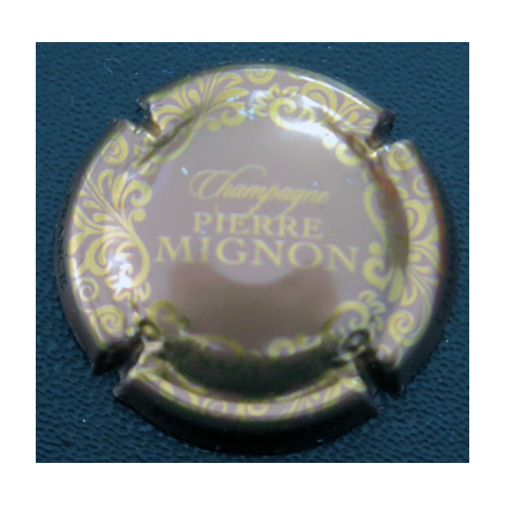 Capsule Muselet de bouteille de champagne MIGNON Pierre n° 278e marron métallisé
