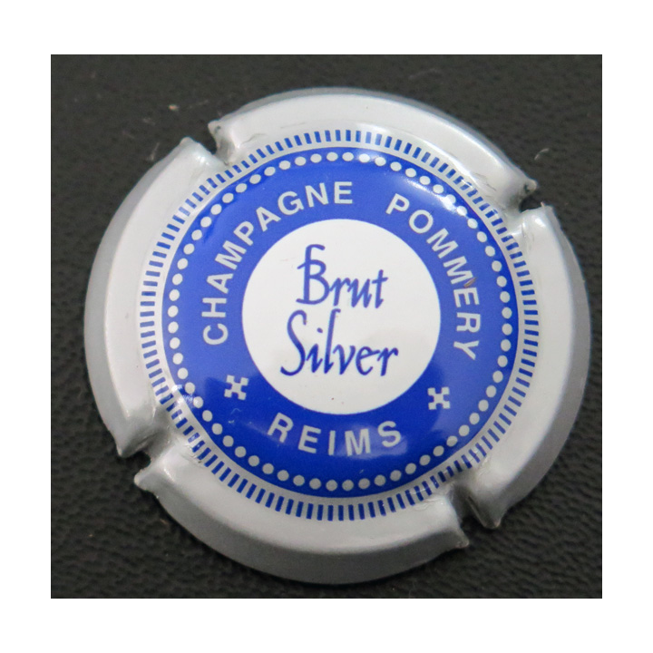 Capsule Muselet de bouteille de champagne POMMERY n° 114 Brut Silver