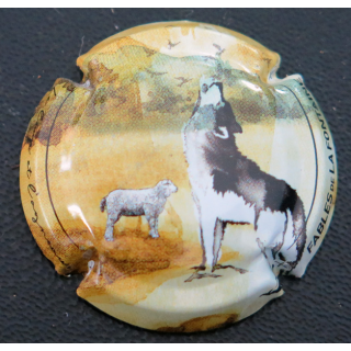 Capsule Muselet de bouteille de champagne GENERIQUE n° 1217b le loup et l'agneau