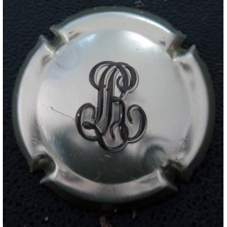 Capsule Muselet de bouteille de champagne ROEDERER Louis n° 122b or pâle et marron