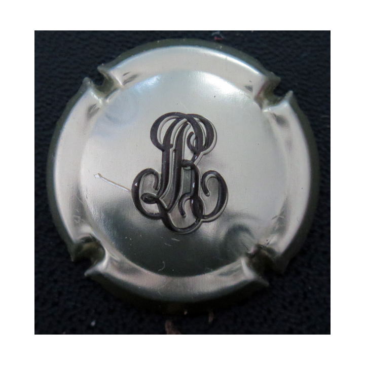 Capsule Muselet de bouteille de champagne ROEDERER Louis n° 122b or pâle et marron