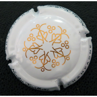Capsule Muselet de bouteille de champagne Nicolas FEUILLATTE n° 60 blanc et or