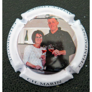 Capsule Muselet de bouteille de champagne MARIN Christian n° 7a Portrait couple
