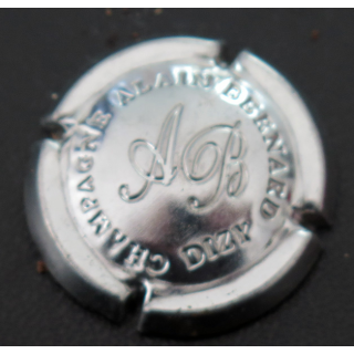 Capsule Muselet de bouteille de champagne BERNARD Alain n° 3 Estampée, métal