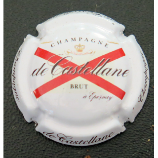 Capsule Muselet de bouteille de champagne De CASTELLANE n° 90h 9° série fond blanc