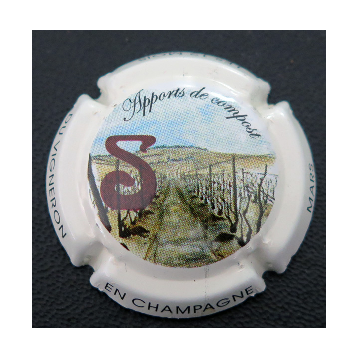 Capsule Muselet de bouteille de champagne PASSY-GRIGNY n° 3 Mars