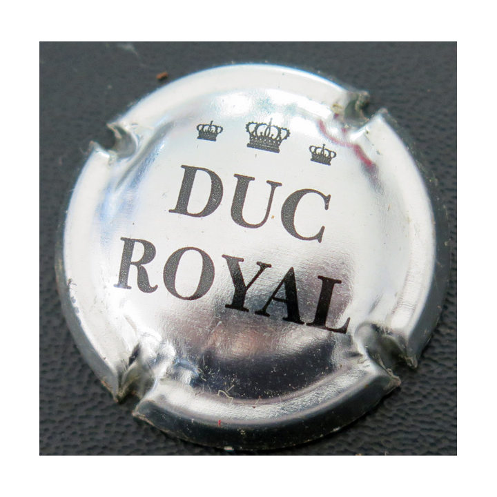 Capsule Muselet de bouteille de la région de Bordeaux DUC ROYAL n° 1 métal et noir
