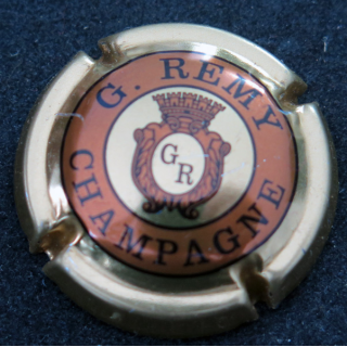 Capsule Muselet de bouteille de champagne REMY G. n° 3 Polychrome