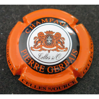 Capsule Muselet de bouteille de champagne GERBAIS Pierre n° 6 Contour Orange