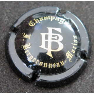 Capsule Muselet de bouteille de champagne BERGERONNEAU Marion n° 3 Noir et or mat
