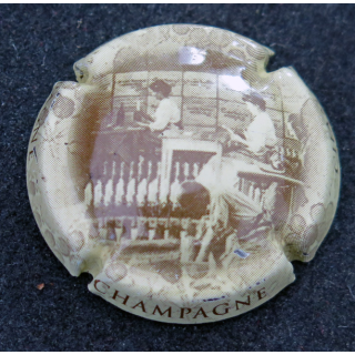 Capsule Muselet de bouteille de champagne GENERIQUE n° 703d l'habillage mémoires de champagne