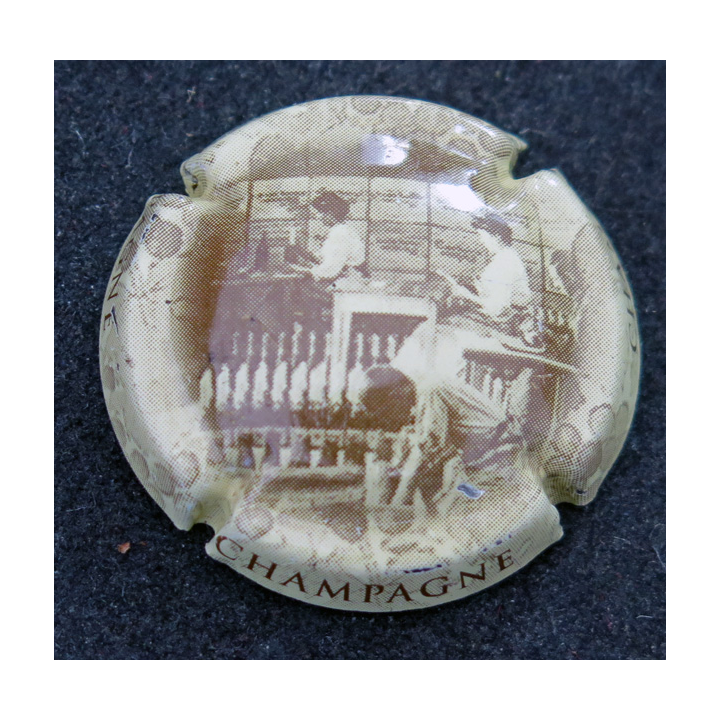 Capsule Muselet de bouteille de champagne GENERIQUE n° 703d l'habillage mémoires de champagne