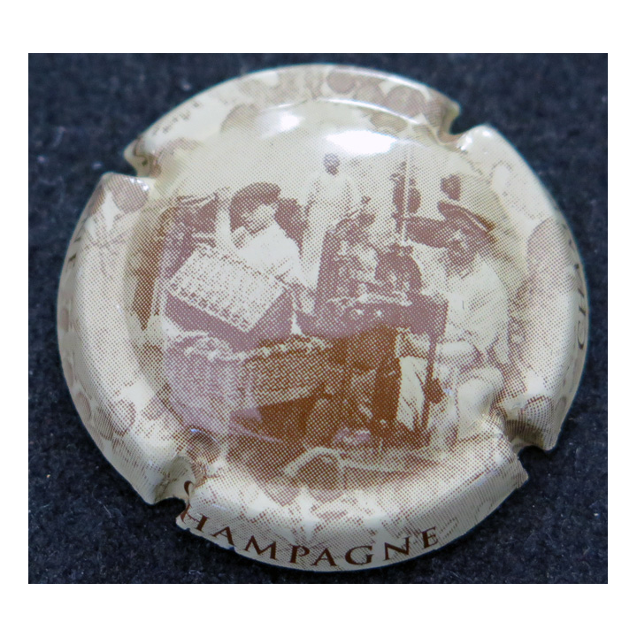 Capsule Muselet de bouteille de champagne GENERIQUE n° 703c dégorgement mémoires de champagne