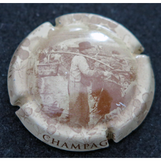 Capsule Muselet de bouteille de champagne GENERIQUE n° 703 Le Porteur mémoires de champagne