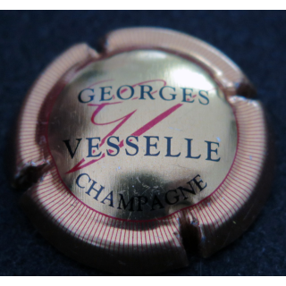 Capsule Muselet de bouteille de champagne VAISSELLE Georges n° 5 Or, noir et rouge