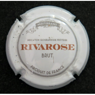 Capsule Muselet de bouteille de ROYAL PROVENCE Cuvée Rivarose n° 7 Fond blanc