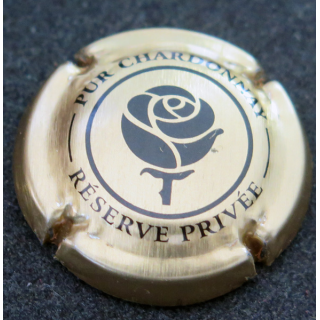 Capsule Muselet de bouteille de champagne HENRIOT n° 56 Cuivre et noir pur chardonnay