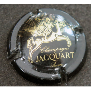 Capsule Muselet de bouteille de champagne JACQUART n° 1 Noir et or