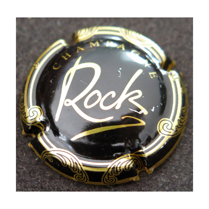 Capsule Muselet de bouteille de champagne JANISSON & Fils n° 2 Noir et Or