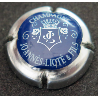 Capsule Muselet de bouteille de champagne JOANNÈS-LIOTÉ & Fils n° 2 Bleu et métal