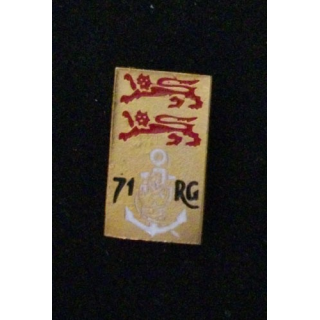 71°RG : 71°RÉGIMENT  DU GÉNIE PIN'S (HAUTEUR 25 mm)