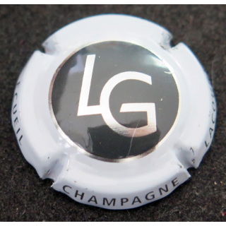 Capsule Muselet de bouteille de champagne LACOURTE GODBILLON n° 12 Contour Blanc cassé