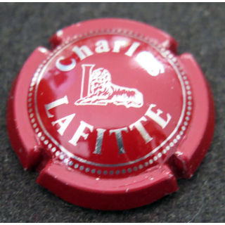 Capsule Muselet de bouteille de champagne LAFITTE Charles n° 4 rouge et métal