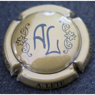 Capsule Muselet de bouteille de champagne LÉTÉ A. n° 18 Bronze et noir