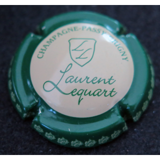 Capsule Muselet de bouteille de champagne LEQUART Laurent n° 3 contour vert