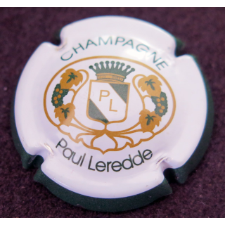 Capsule Muselet de bouteille de champagne LEREDDE Paul n° 1 contour vert