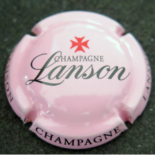 Capsule Muselet de bouteille de champagne LANSON n° 111e Fond rose