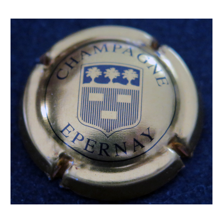 Capsule Muselet de bouteille de champagne LOMBARD & C° n° 1 Or et noir