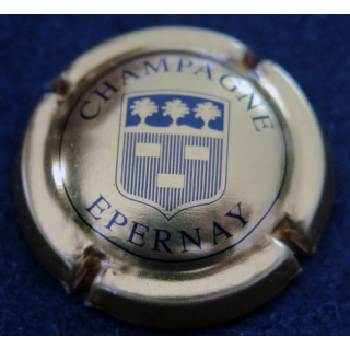 Capsule Muselet de bouteille de champagne LOMBARD & C° n° 1a Or mat