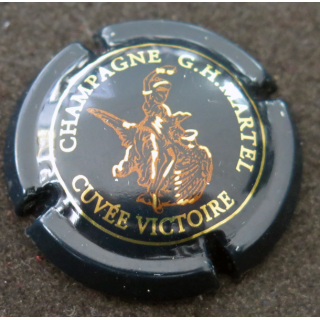 Capsule Muselet de bouteille de champagne MARTEL G. H. cuvée victoire n° 24a Fond bleu