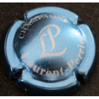 Capsule Muselet de bouteille de champagne LAURENT-PERRIER n° 49 Bleu métallisé et gris